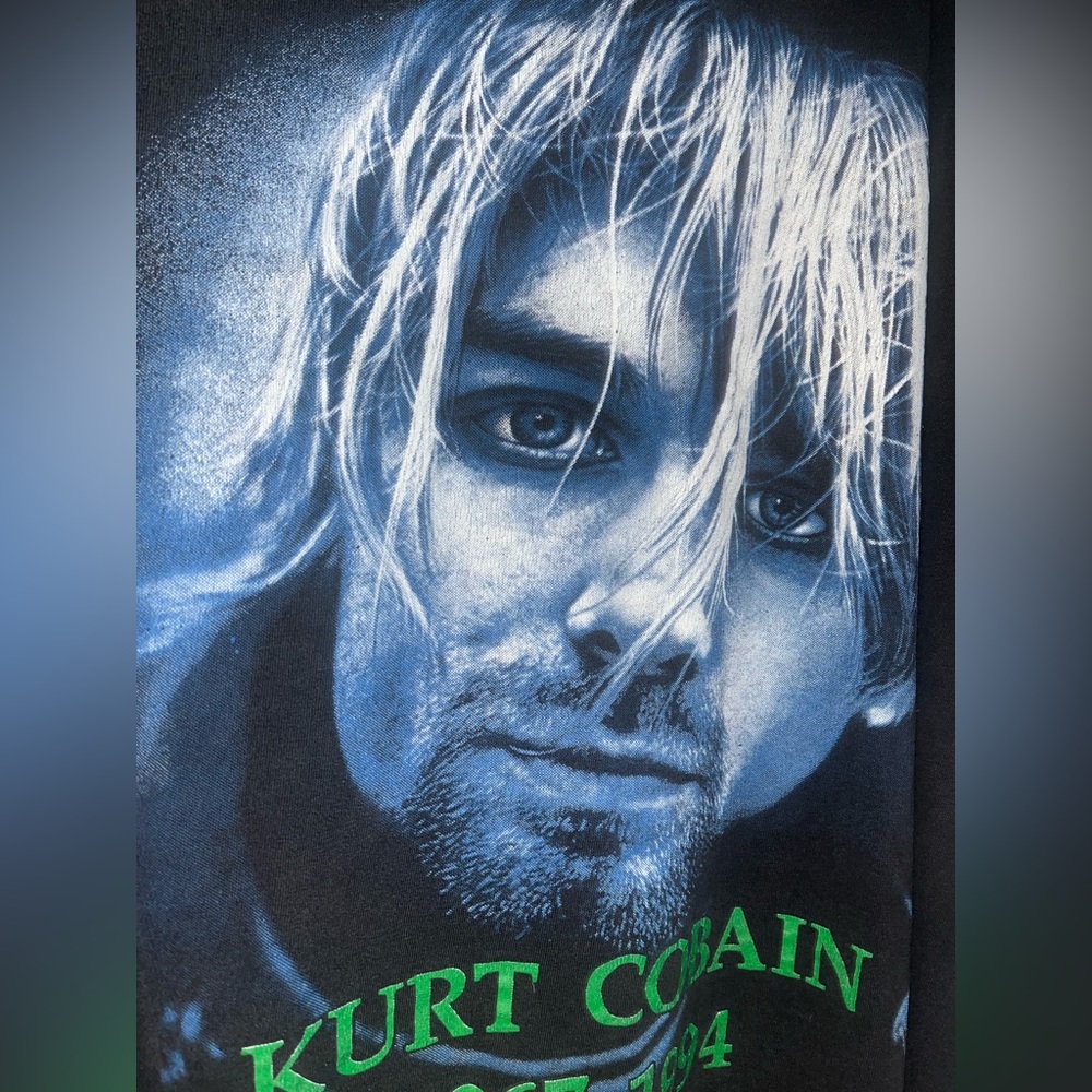 Vintage Tee T Shirt - Kurt Cobain Bootleg Band Rap Tee - L - Picture 2 of 9